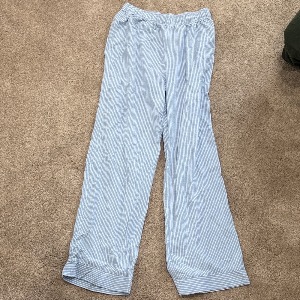 Eberjey Blue Striped Pajama Pants